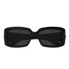 Gucci Gg Corner Rectangular Sunglasses In Black