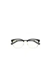 Gucci Eyewear Browline Frame Glasses In Black