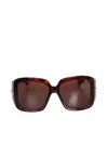 Gucci Oversized Square Frame Sunglasses In Brown