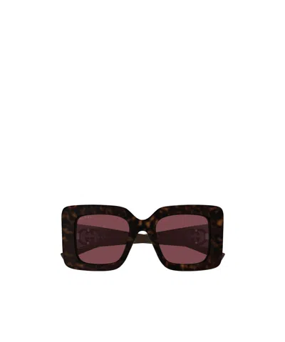 Gucci Eyewear Butterfly Frame Sunglasses In Multi