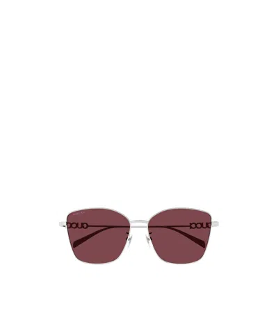 GUCCI GUCCI EYEWEAR BUTTERFLY FRAME SUNGLASSES