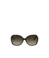 Gucci Eyewear Butterfly Sunglasses In Black