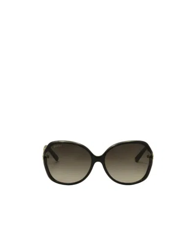 Gucci Eyewear Butterfly Sunglasses In Black
