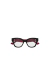 Gucci Eyewear Cat Eye Frame Glasses In Black