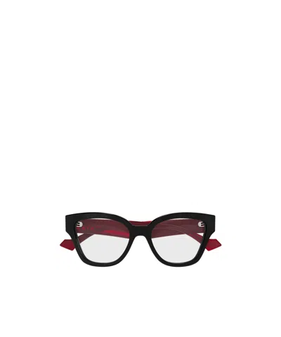 Gucci Eyewear Cat Eye Frame Glasses In Black