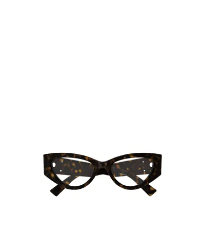 Gucci Eyewear Cat-eye Frame Glasses In Black