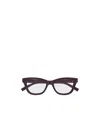Gucci Eyewear Cat-eye Frame Glasses In Burgundy