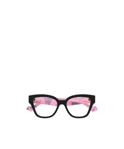 Gucci Eyewear Cat Eye Frame Glasses In Black