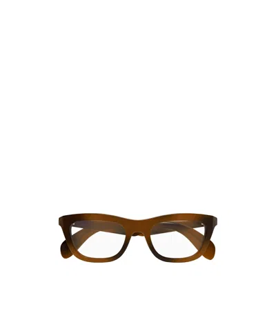 Gucci Eyewear Cat Eye Frame Glasses In Brown