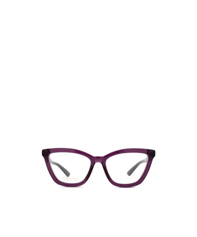 Gucci Eyewear Cat-eye Frame Glasses In Multicolor