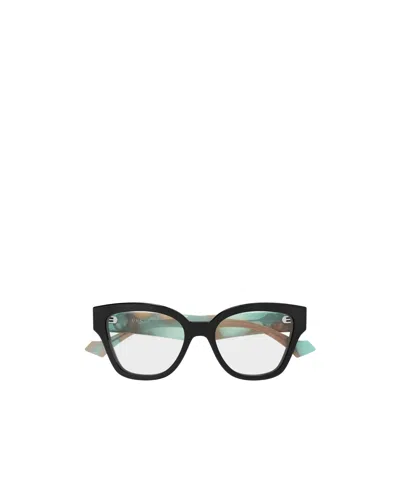 Gucci Eyewear Cat Eye Frame Glasses In Pattern