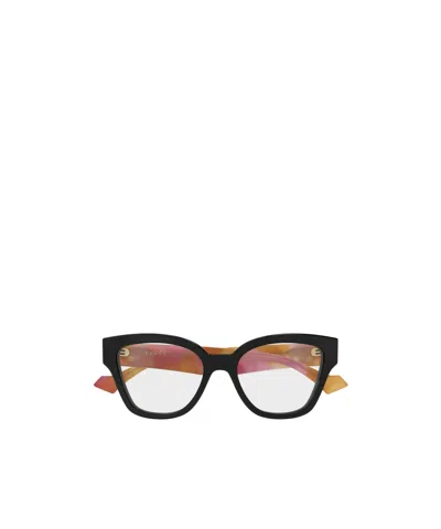 Gucci Eyewear Cat Eye Frame Glasses In Pink