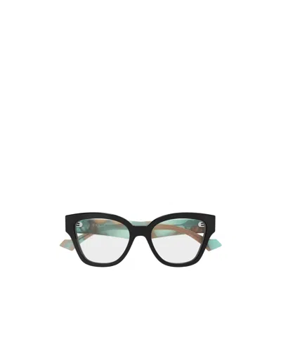 Gucci Eyewear Cat Eye Frame Glasses In Pink
