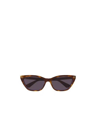 Gucci Eyewear Cat-eye Frame Sunglasses In Black
