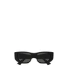 Gucci Subtle Web 53mm Geometric Acetate Sunglasses In Black