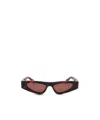 Gucci Eyewear Cat Eye Frame Sunglasses In Black