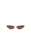 Gucci Eyewear Cat-eye Frame Sunglasses In Brown