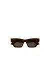 Gucci Eyewear Cat Eye Frame Sunglasses In Brown