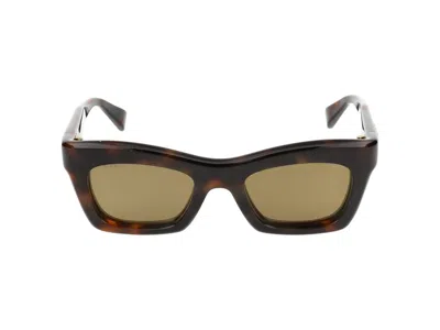 Gucci Eyewear Cat Eye Frame Sunglasses In Brown
