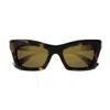 Gucci Eyewear Cat Eye Frame Sunglasses In 015 Havana Havana Brown