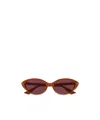 Gucci Eyewear Cat Eye Frame Sunglasses In Brown