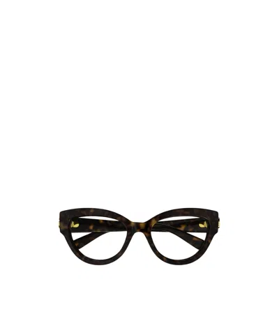 Gucci Eyewear Cat-eye Glasses In Black