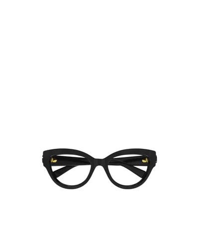 Gucci Eyewear Cat-eye Glasses In Black