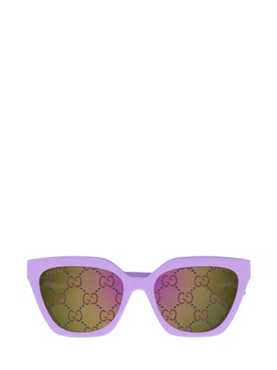 Gucci Eyewear Cat In Purple