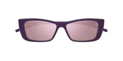Gucci Cat-eye Plastic Sunglasses In Purple