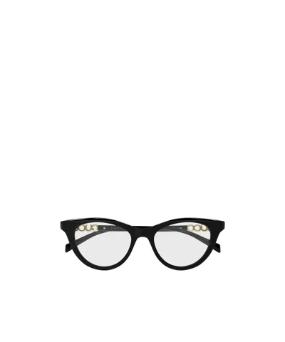 Gucci Eyewear Cat-eye Frame Glasses In Black
