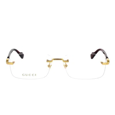Gucci Eyewear Eyeglass In Gold