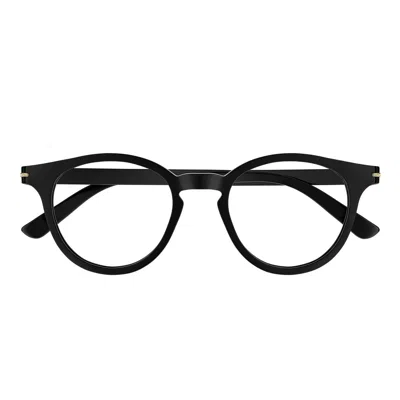 Gucci Eyewear Round Optical Frame Glasses In Black