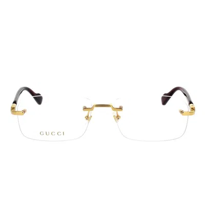 Gucci Eyewear Eyeglass In Gold