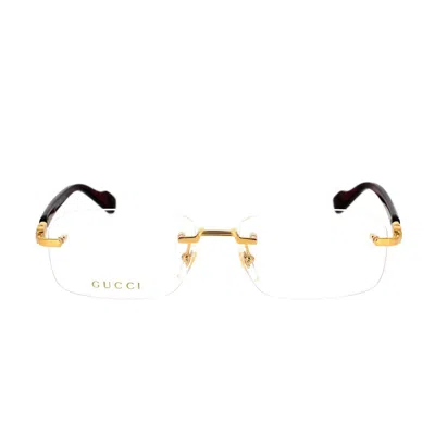 Gucci Eyewear Eyeglass In Gold