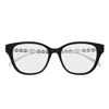 Gucci Eyewear Embellished Square Frame Glasses In Black
