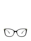 Gucci Black Acetate Optical Glasses In Black