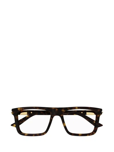 Gucci Eyewear Square Frame Glasses In Brown