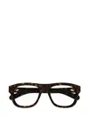 Gucci Rectangle-frame Glasses In Brown
