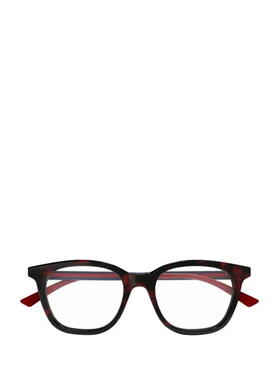 Gucci Eyewear Rectangle Frame Glasses In Black