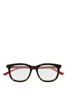 Gucci Eyewear Rectangle Frame Glasses In Brown