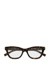 Gucci Eyewear Cat-eye Frame Glasses In Brown