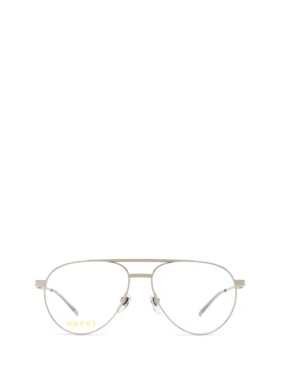 Gucci Eyewear Eyeglasses In Silver