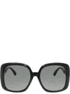 Gucci Rectangular-frame Acetate Sunglasses In Black