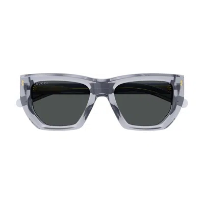 Gucci Eyewear Geometric Frame Sunglasses In Gray
