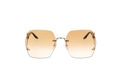 Gucci Eyewear Geometric Frame Sunglasses In Multi