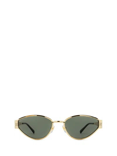 Gucci Butterfly-frame Sunglasses In Gold