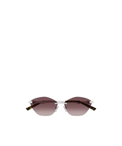 Gucci Eyewear Irregular Frame Sunglasses In Pink
