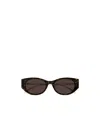 Gucci Eyewear Low Nose Bridge Fit Sunglasses In Black