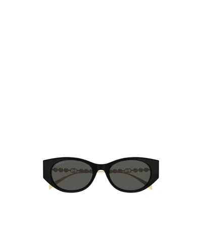 Gucci Eyewear Low Nose Bridge Fit Sunglasses In Brown