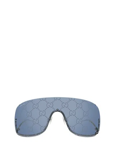 Gucci Eyewear Mask In Blue